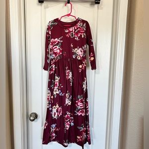 Girls floral maxi dress